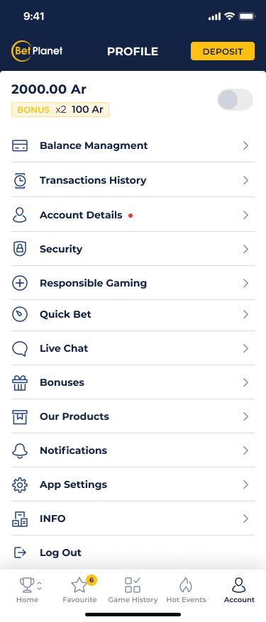 BetPlanet screenshot 1