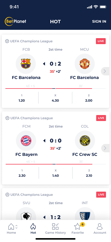 BetPlanet screenshot 3